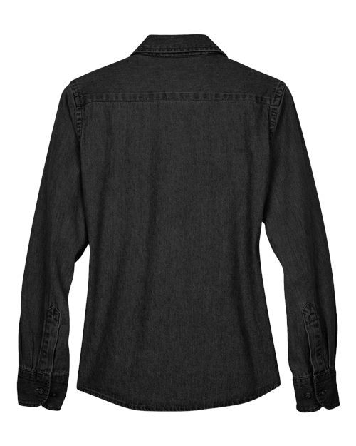 Harriton M550W Washed Black — back