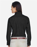 Harriton M550W Washed Black — on model back