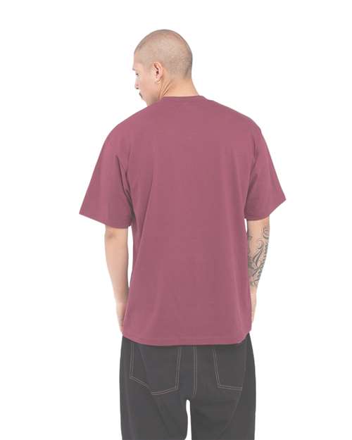 Shaka Wear SHMHSS Burgundy — on model back