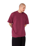 Shaka Wear SHMHSS Burgundy — on model side