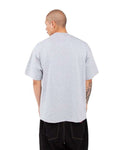 Shaka Wear SHMHSS Heather Grey — on model back