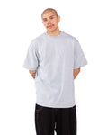 Shaka Wear SHMHSS Heather Grey — on model side