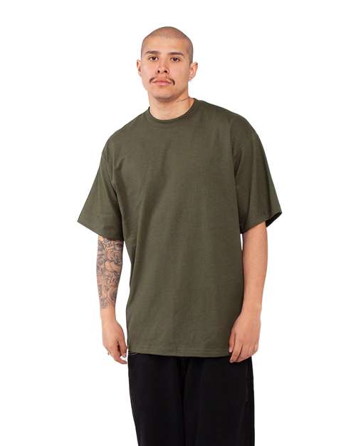 Shaka Wear SHMHSS Hunter Green — on model side