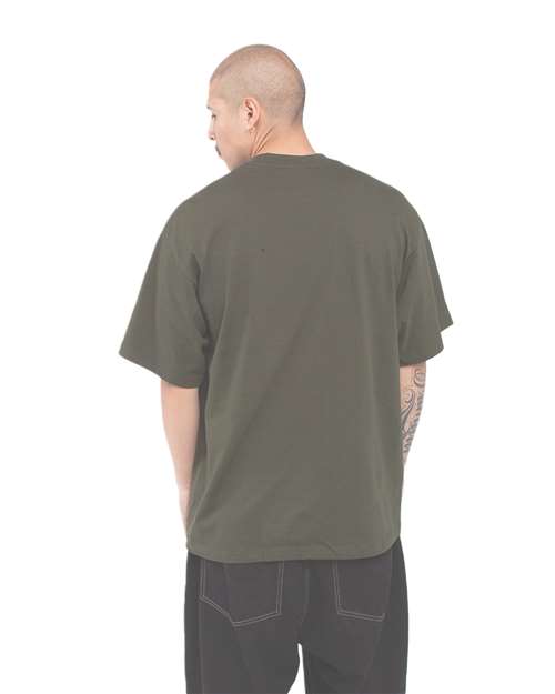 Shaka Wear SHMHSS Olive — on model back