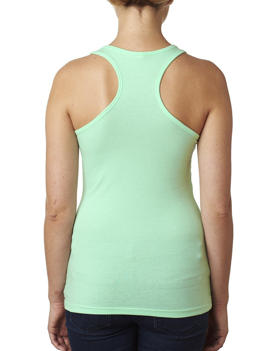 Women's Spandex Jersey Racerback Tank - Mint