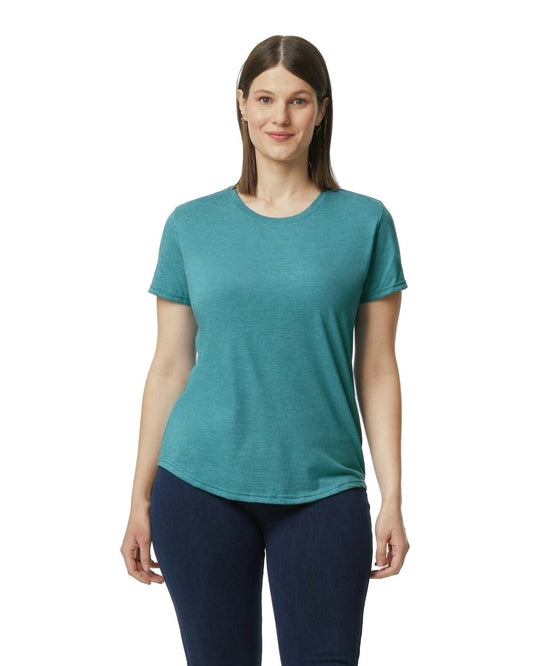 Women's Triblend T-Shirt - Heather Galapagos Blue