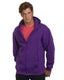 Bayside BA900 - Unisex 80% cotton/20% polyester Full-Zip Hoodie - Purple