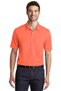 Unisex Dry Zone UV Micro-Mesh Polo - Coral Splash