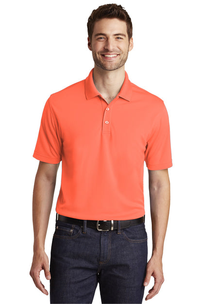 Unisex Dry Zone UV Micro-Mesh Polo - Coral Splash