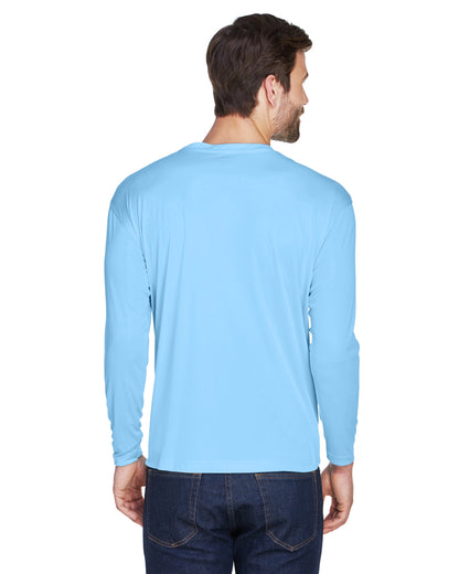 Unisex Cool & Dry Sport Long-Sleeve Performance Interlock T-Shirt - Columbia Blue