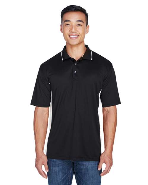 UltraClub 8406 Black/ Stone — on model front