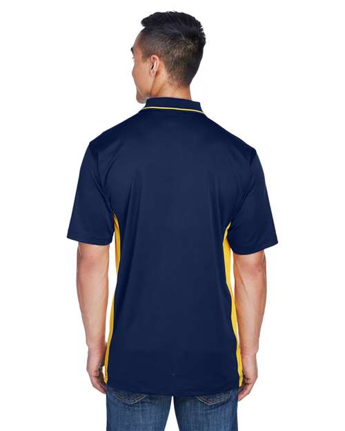UltraClub 8406 Navy/ Gold — on model back