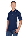 UltraClub 8406 Navy/ White — on model side