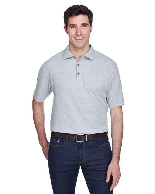 UltraClub 8540 Heather Grey — on model front