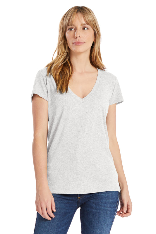 Women's Slinky-Jersey V-Neck T-Shirt - Oatmeal Heather