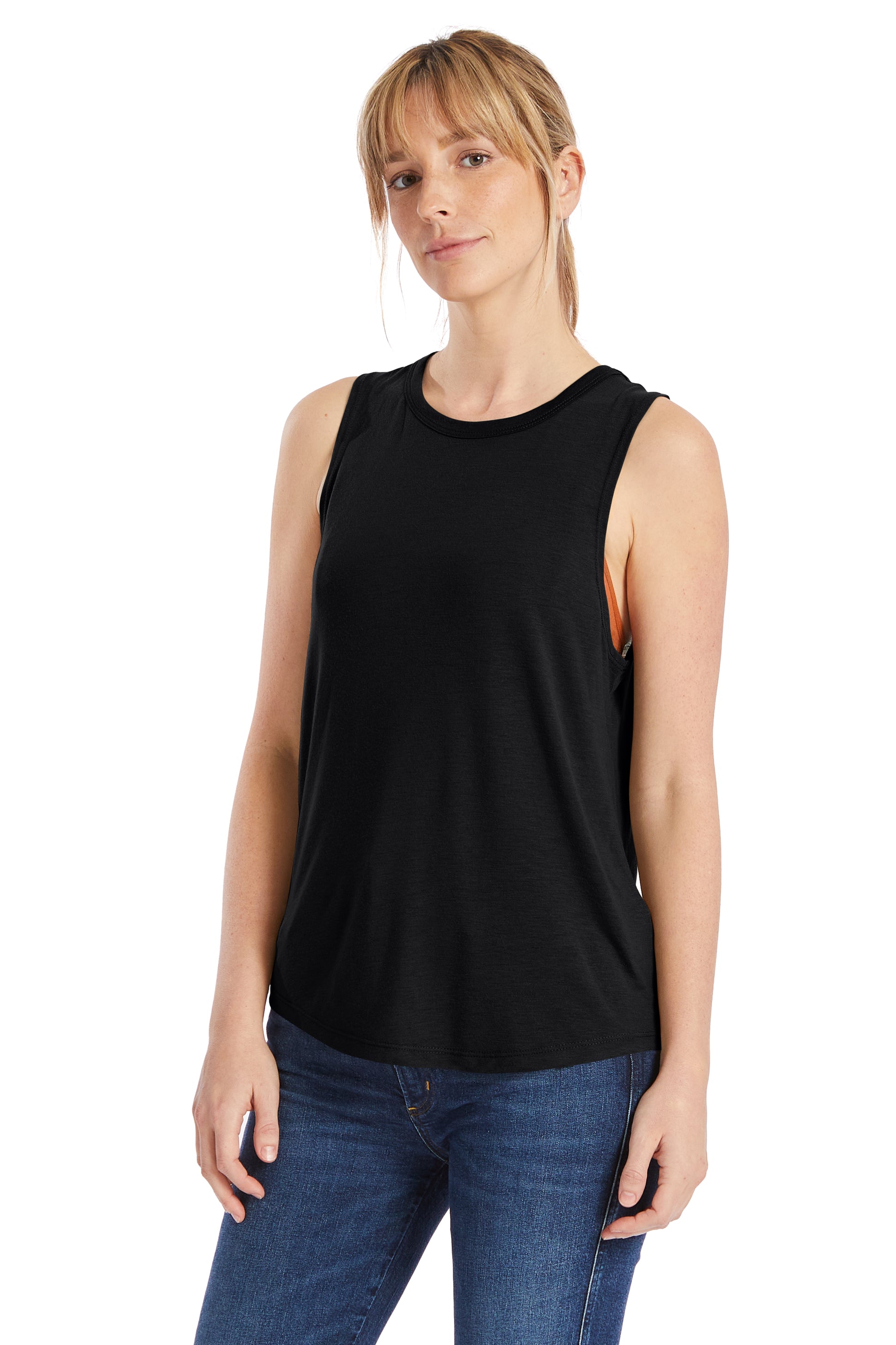 Women's Slinky-Jersey Muscle Tank - Black