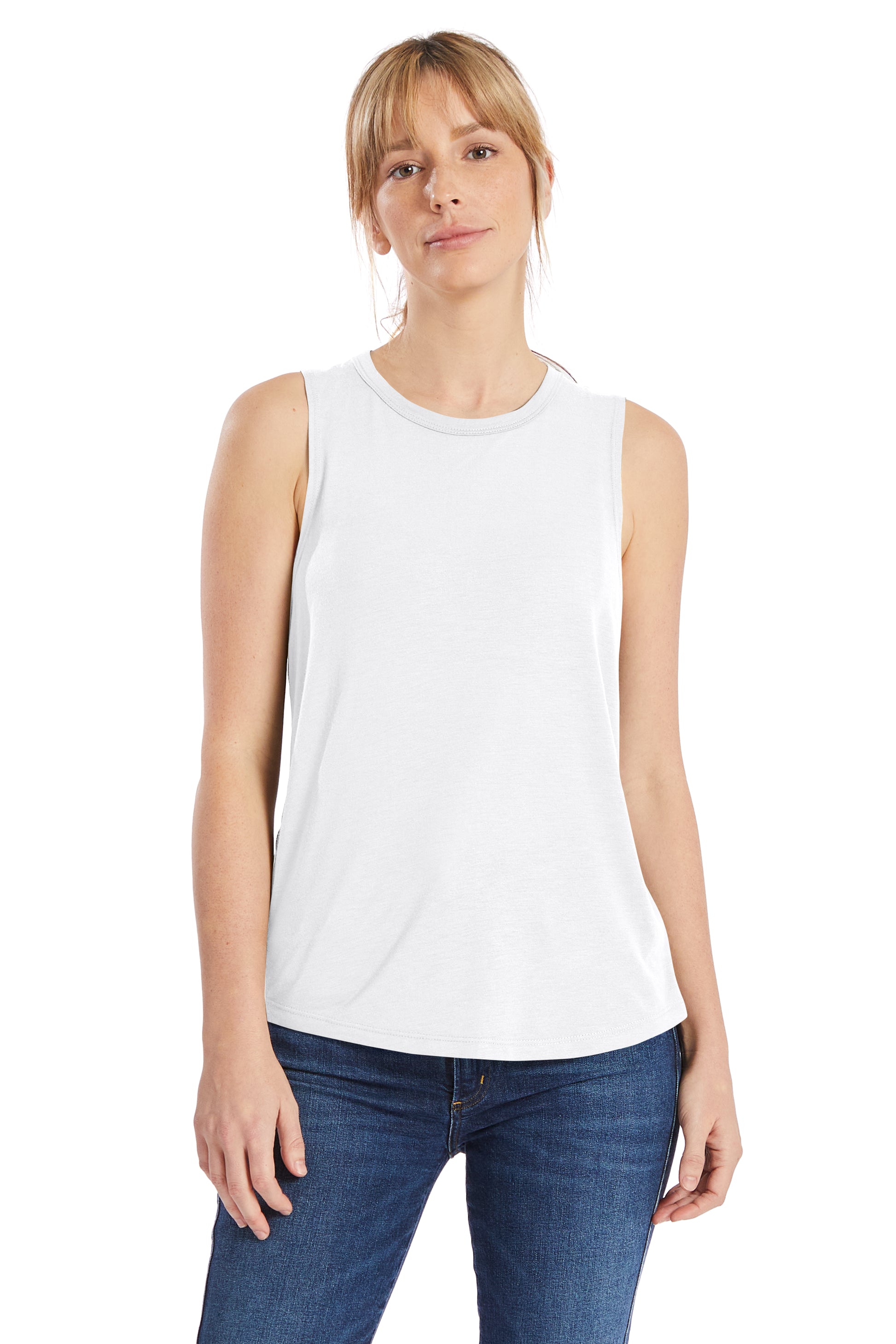 Women's Slinky-Jersey Muscle Tank - White