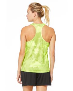 Women's Performance Racerback Tank - Sport Safety Yellow Laser Cmo