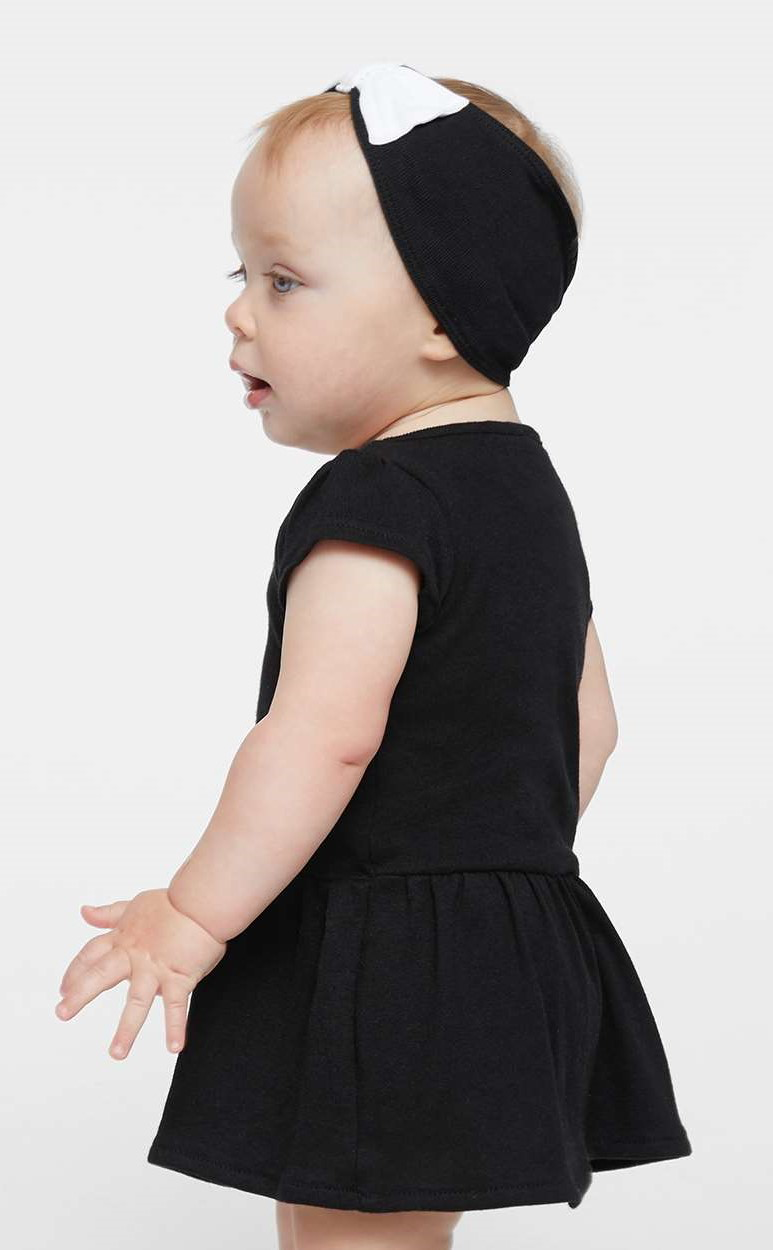 Infant Baby Rib Dress - Black