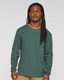 LAT 6918 - Forward Shoulder Long Sleeve Fine Jersey Tee - Basil/ Titanium