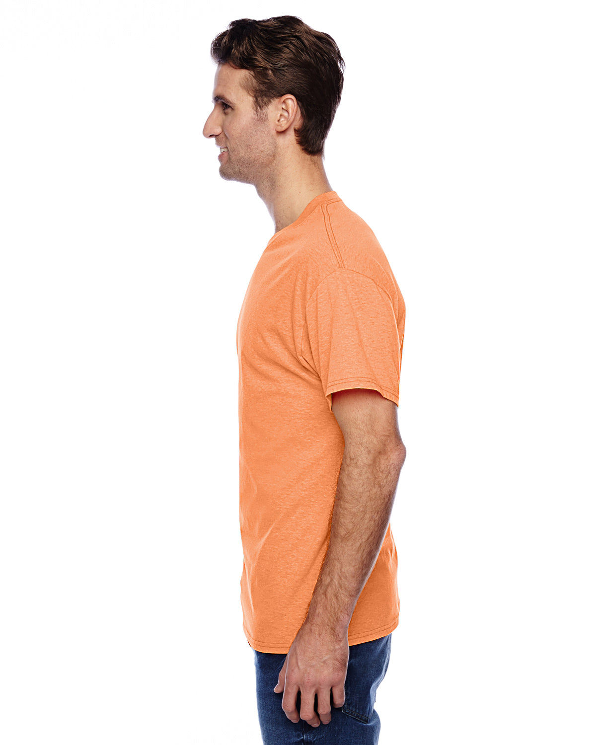 Unisex CVC X-Temp® Performance T-Shirt - Neon Orange Heather