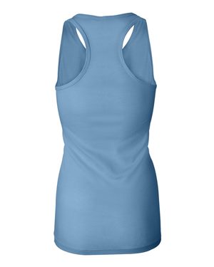 Women's Sheer Mini Rib Racerback Tank - Ocean Blue