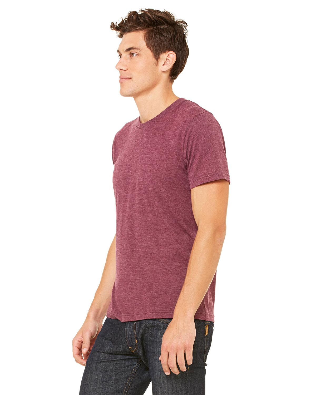 Unisex Triblend T-Shirt - Maroon Triblend