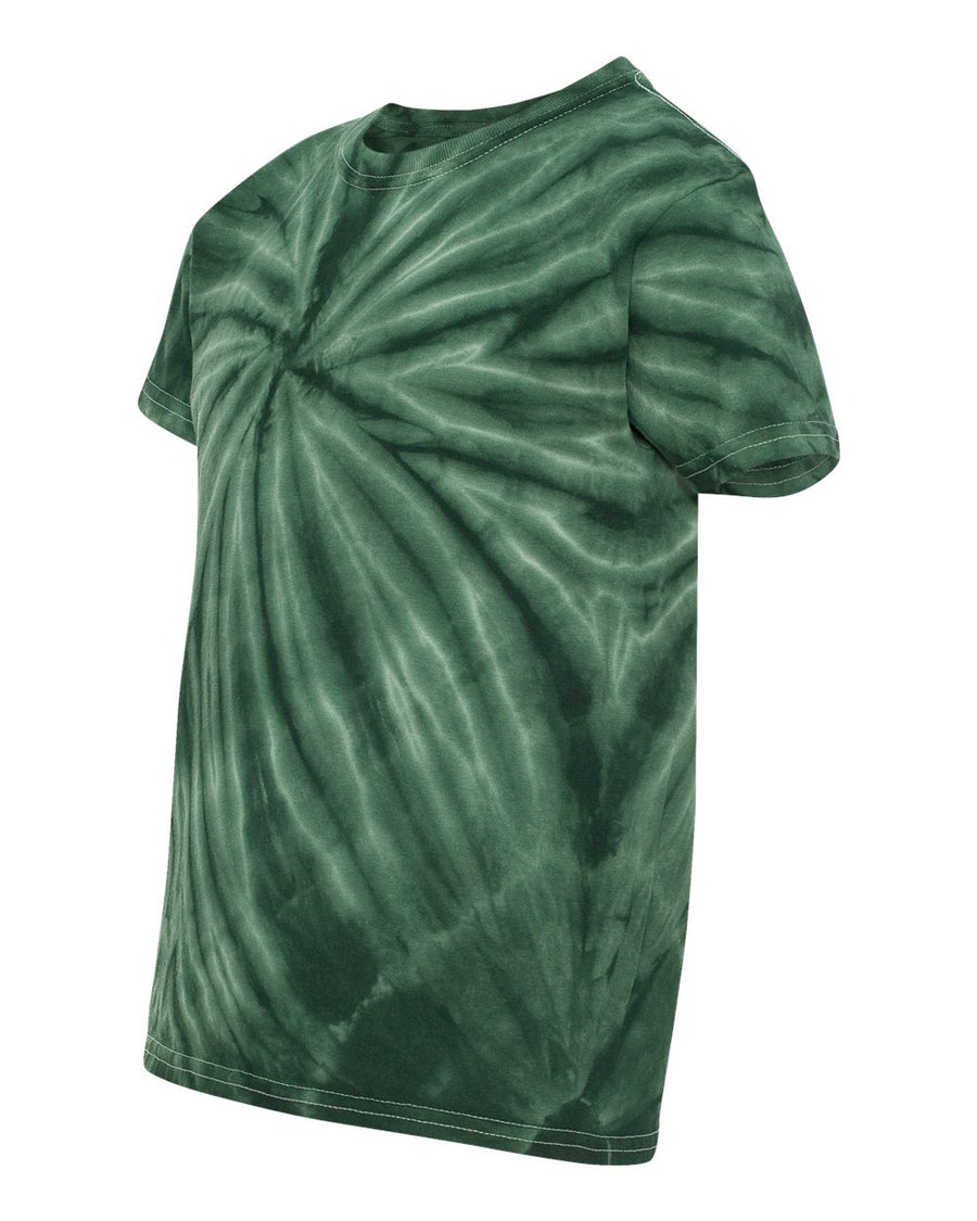 Youth Cyclone Vat-Dyed Pinwheel Short Sleeve T-Shirt - Forest