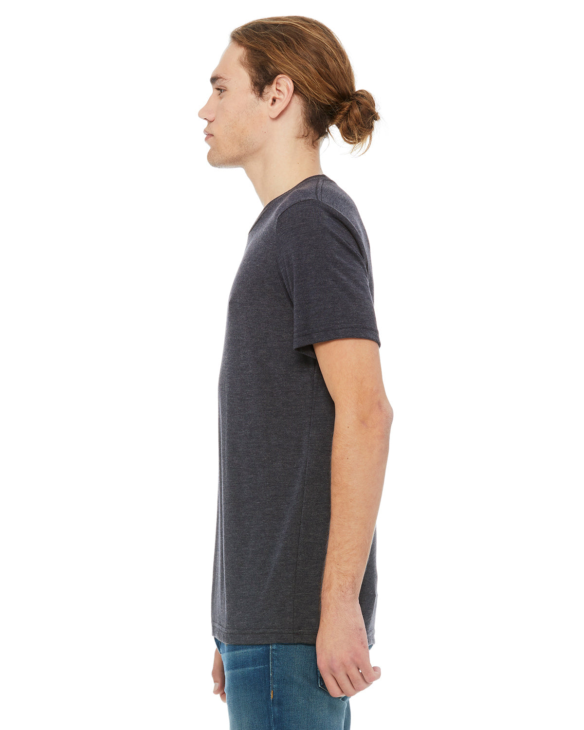 Unisex Heather CVC T-Shirt - Heather Midnight Navy