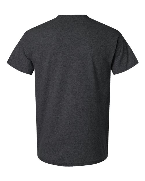 Gildan 3000 Heather Dark Grey — back