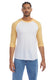 Alternative 5127BP - Men's Vintage Keeper Baseball T-Shirt - White / Maize