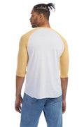 Men's Vintage Keeper Baseball T-Shirt - White / Maize