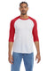 Alternative 5127BP - Men's Vintage Keeper Baseball T-Shirt - White / Red