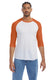 Alternative 5127BP - Men's Vintage Keeper Baseball T-Shirt - White / Sthrn Orange