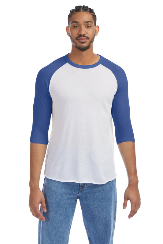 Men's Vintage Keeper Baseball T-Shirt - White / Vintage Royal