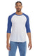 Alternative 5127BP - Men's Vintage Keeper Baseball T-Shirt - White / Vintage Royal