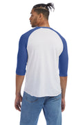 Men's Vintage Keeper Baseball T-Shirt - White / Vintage Royal