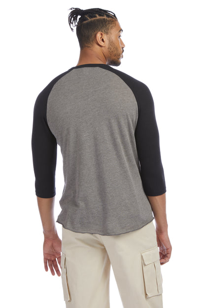 Men's Vintage Keeper Baseball T-Shirt - Vintage Coal / Black