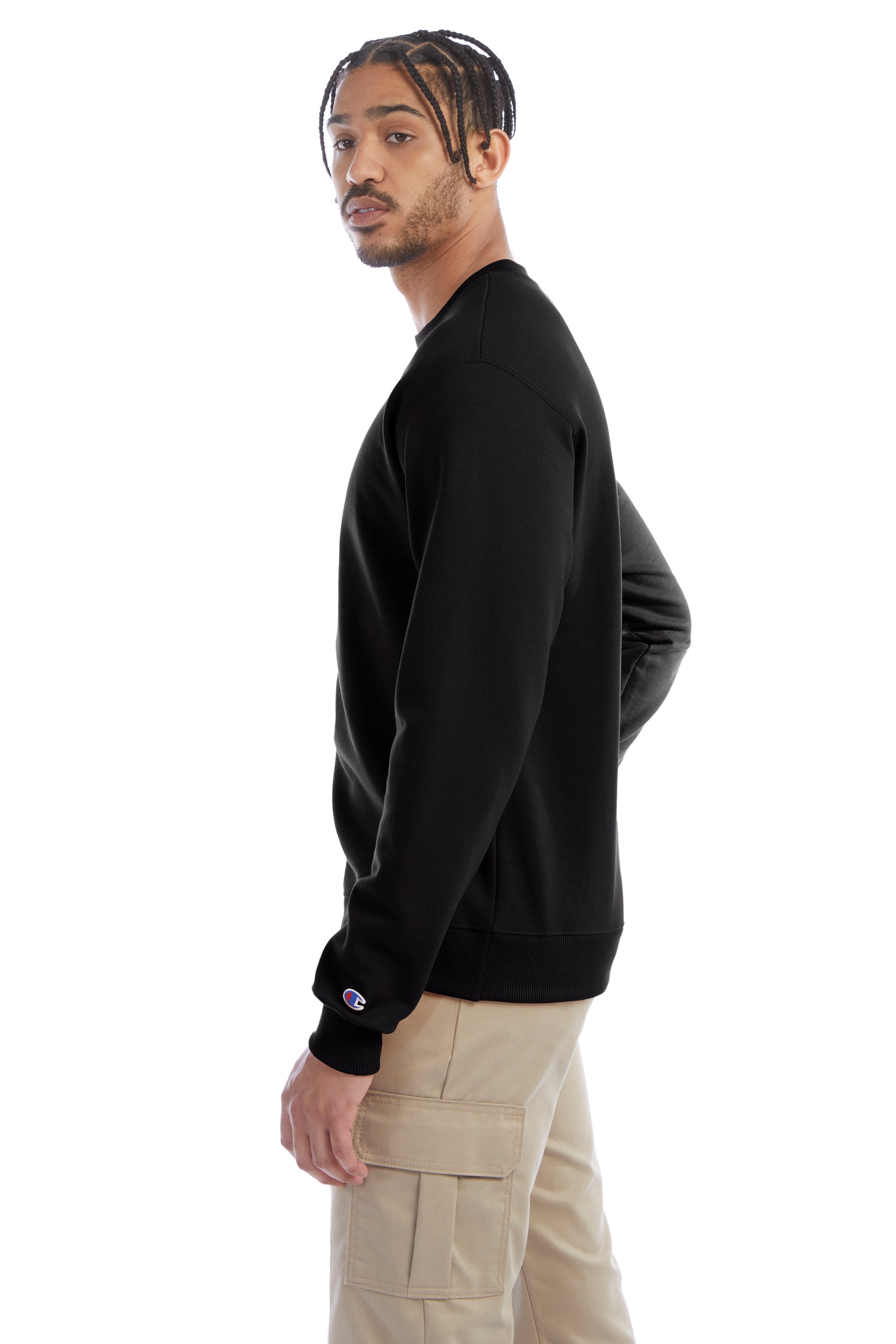 Unisex Double Dry Eco® Crew - Black