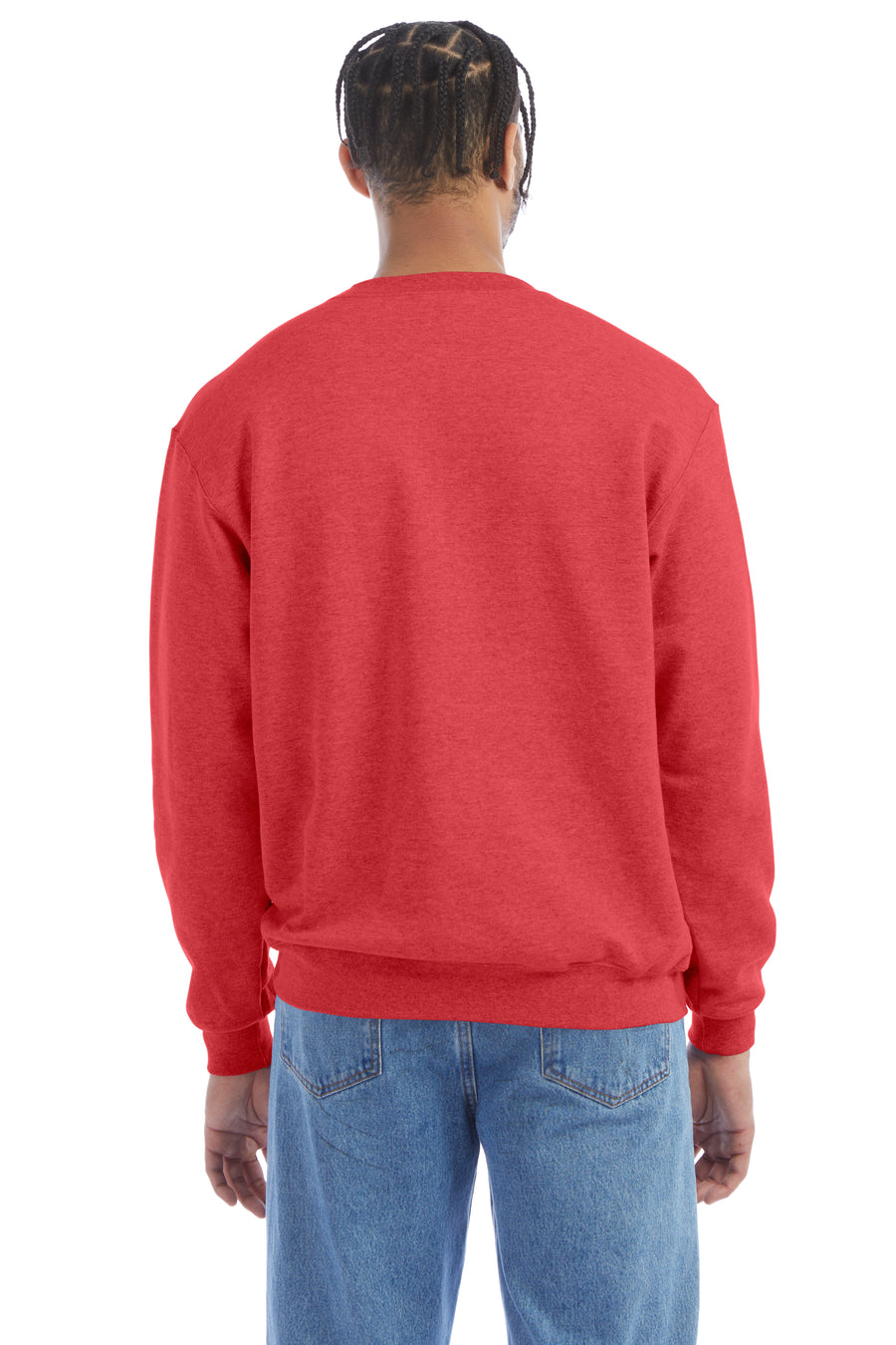 Unisex Double Dry Eco® Crew - Scarlet Heather