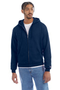 Unisex Double Dry Eco® Full-Zip Hoodie - Late Night Blue