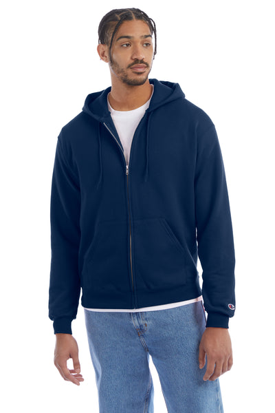 Unisex Double Dry Eco® Full-Zip Hoodie - Late Night Blue
