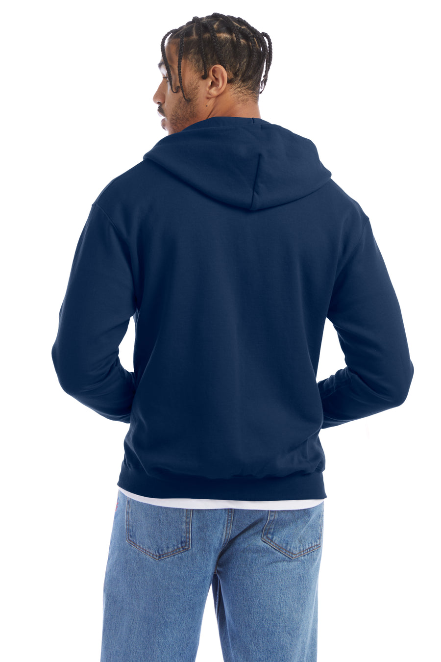 Unisex Double Dry Eco® Full-Zip Hoodie - Late Night Blue