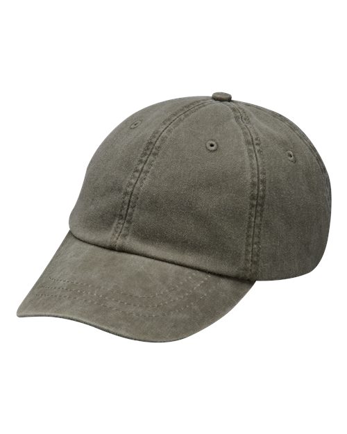 Adams Headwear LP101 Olive — front