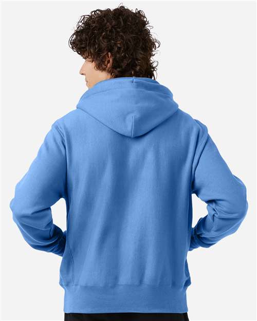 Champion S101 Light Blue — on model back