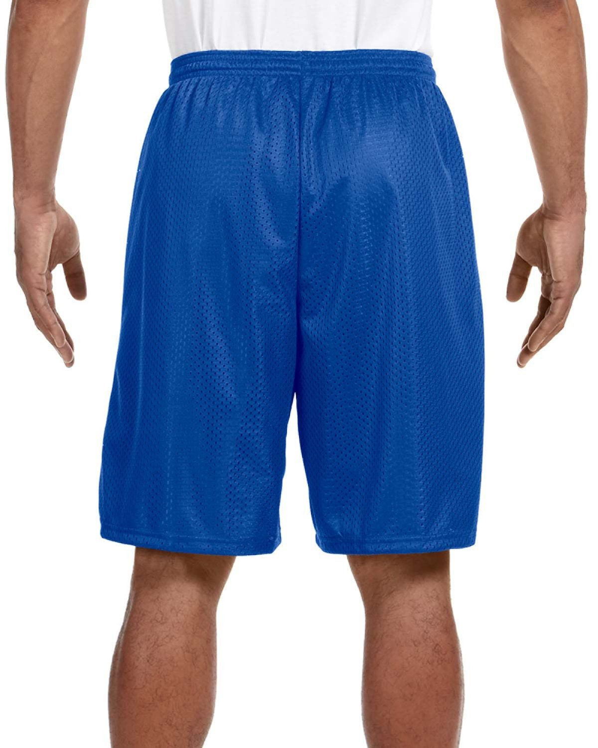 Unisex Nine Inch Inseam Mesh Short - Royal
