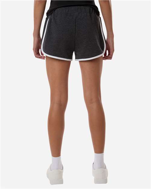 Boxercraft BW6402 Charcoal Heather/ White — on model back