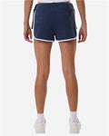 Boxercraft BW6402 Navy Heather/ White — on model back