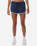 Boxercraft BW6402 Navy Heather/ White — on model front