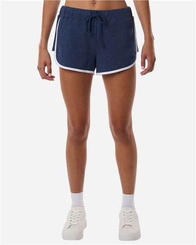 Boxercraft BW6402 Navy Heather/ White — on model front